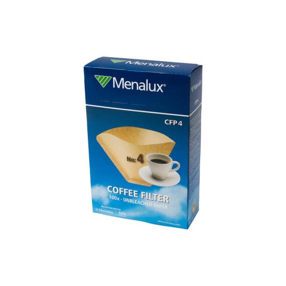 Menalux CFP4 yleismalliset paperiset kahvisuodattimet, 100 kpl. (suodatinkahvinkeittimiin)