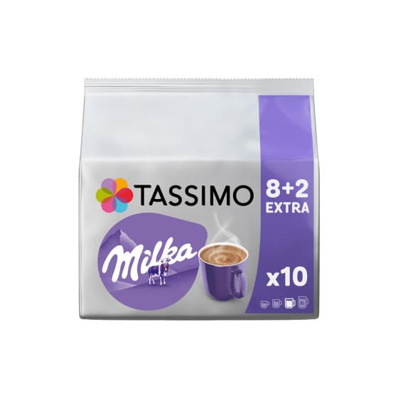 Kaakaojuomakapselit Tassimo Milka (yhteensopiva Bosch Tassimo -kapselikeitinten kanssa), 10 kpl.