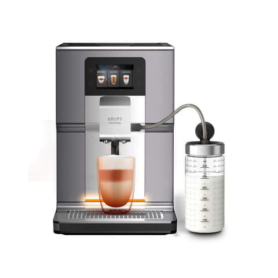 Krups Intuition Preference+ EA875E10 kahviautomaatti - vaaleanharmaa