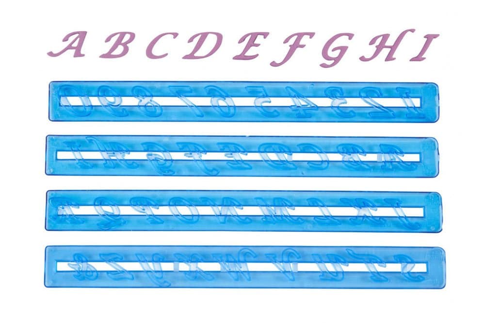 Painomuotti - Isot kaunokirjaimet ja numerot