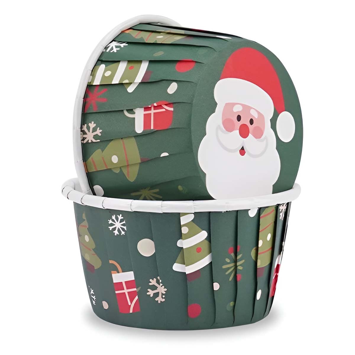 Muffinivuoat - Joulu tummanvihreä, 50 kpl