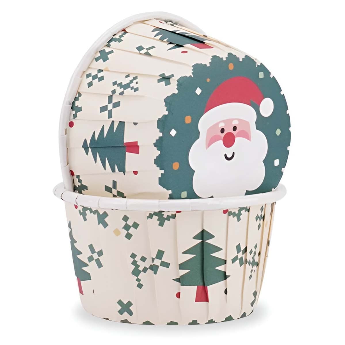 Muffinivuoat - Jouluinen kuusikuvio, 50 kpl