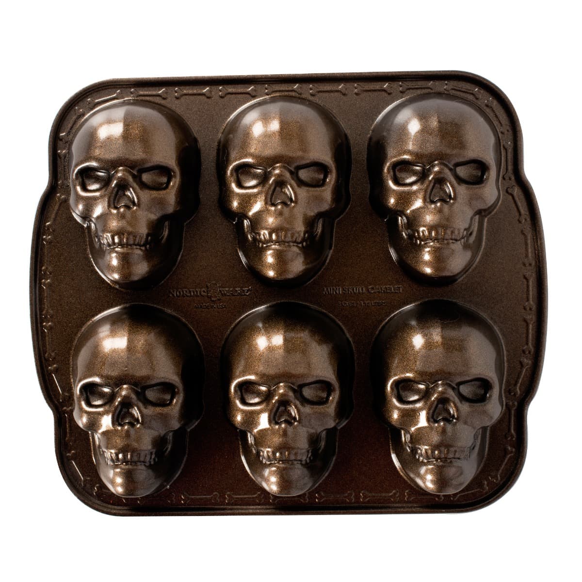 Nordic Ware Pääkallovuoka - Haunted Skull Cakelet Pan