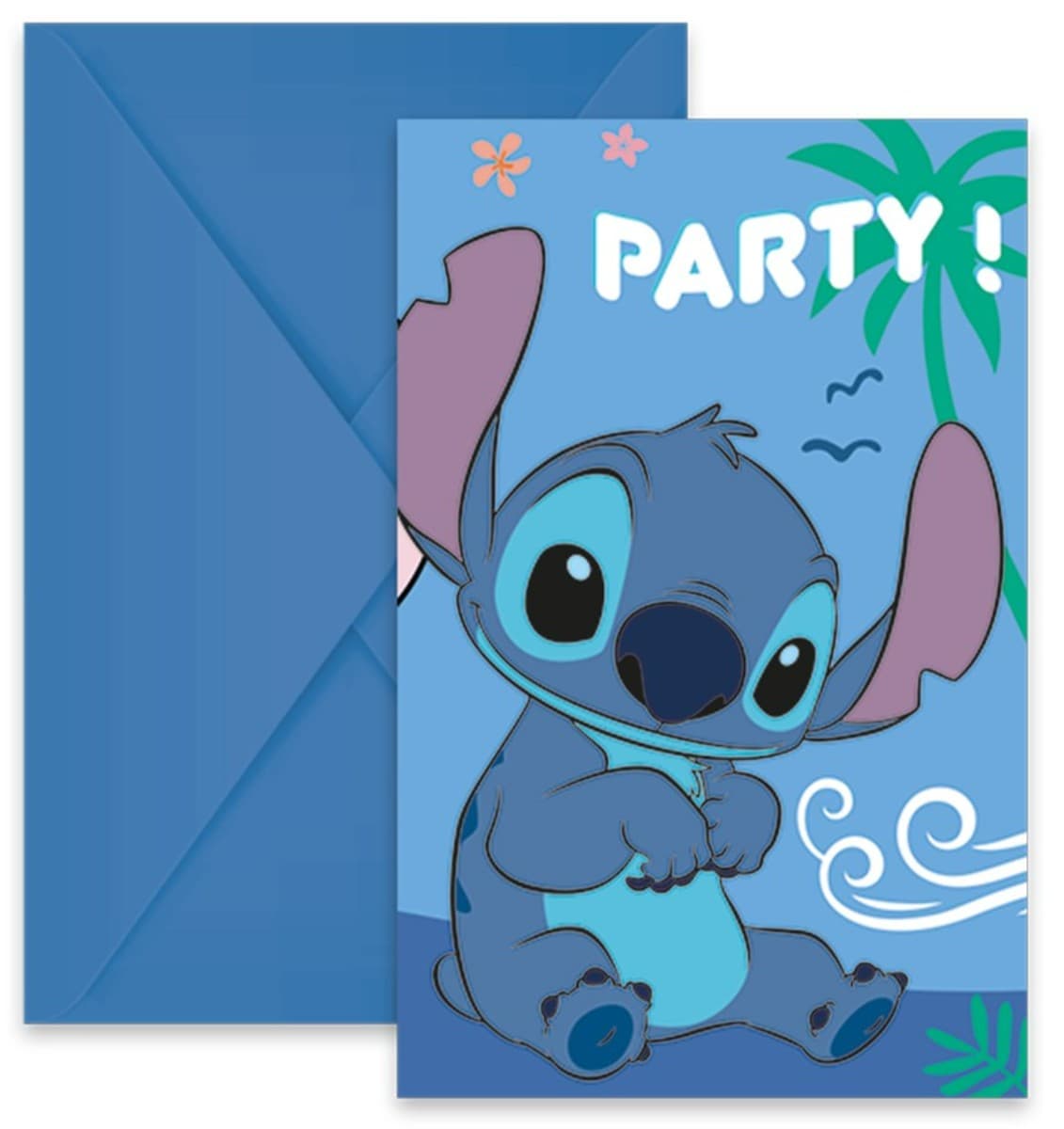 Kutsukortit - Stitch & Angel, 6 kpl