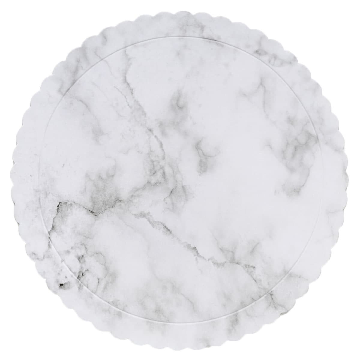Kakkualusta aaltoreuna - Marmori, 30 cm