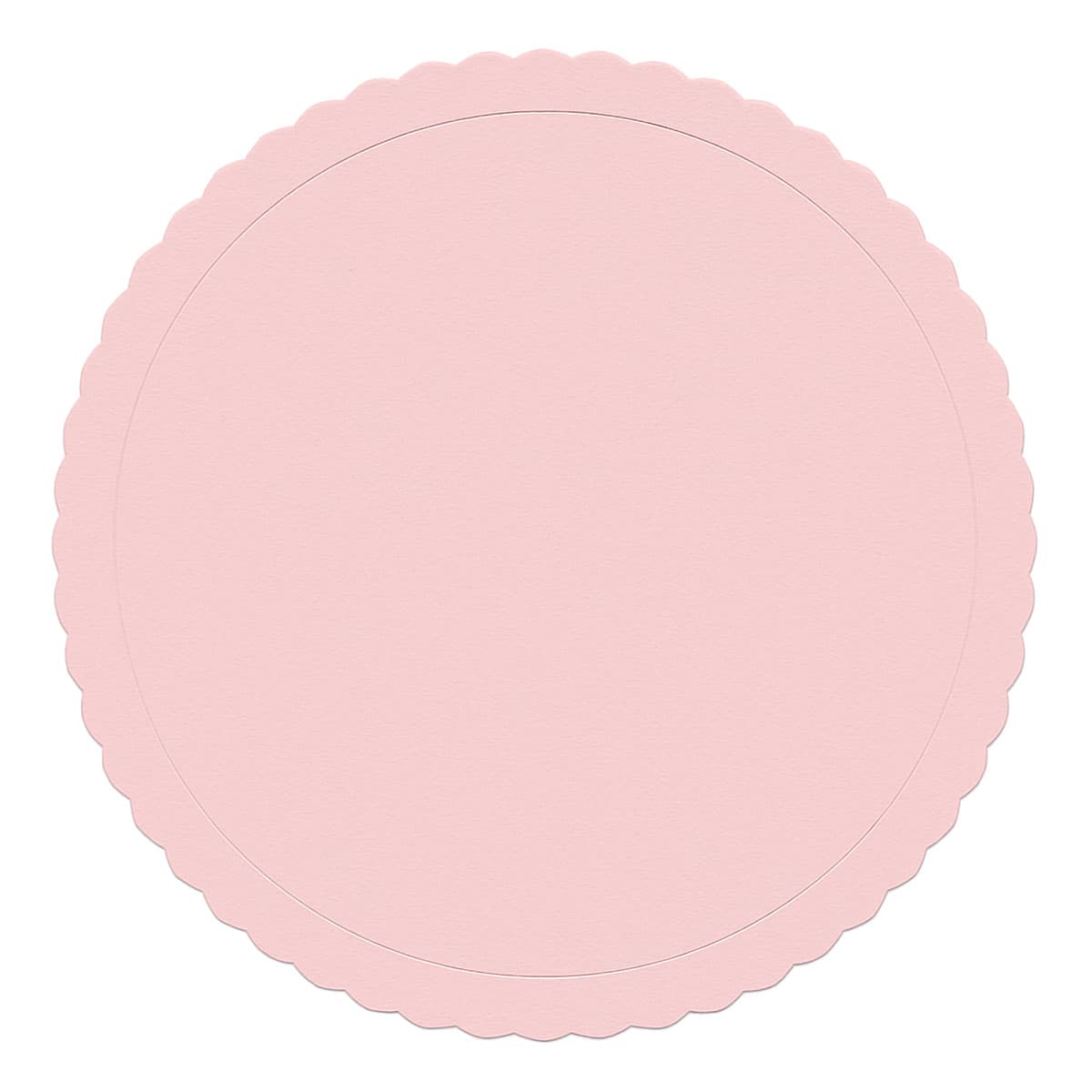 Kakkualusta aaltoreuna - Pastellipinkki, teksturoitu 30 cm
