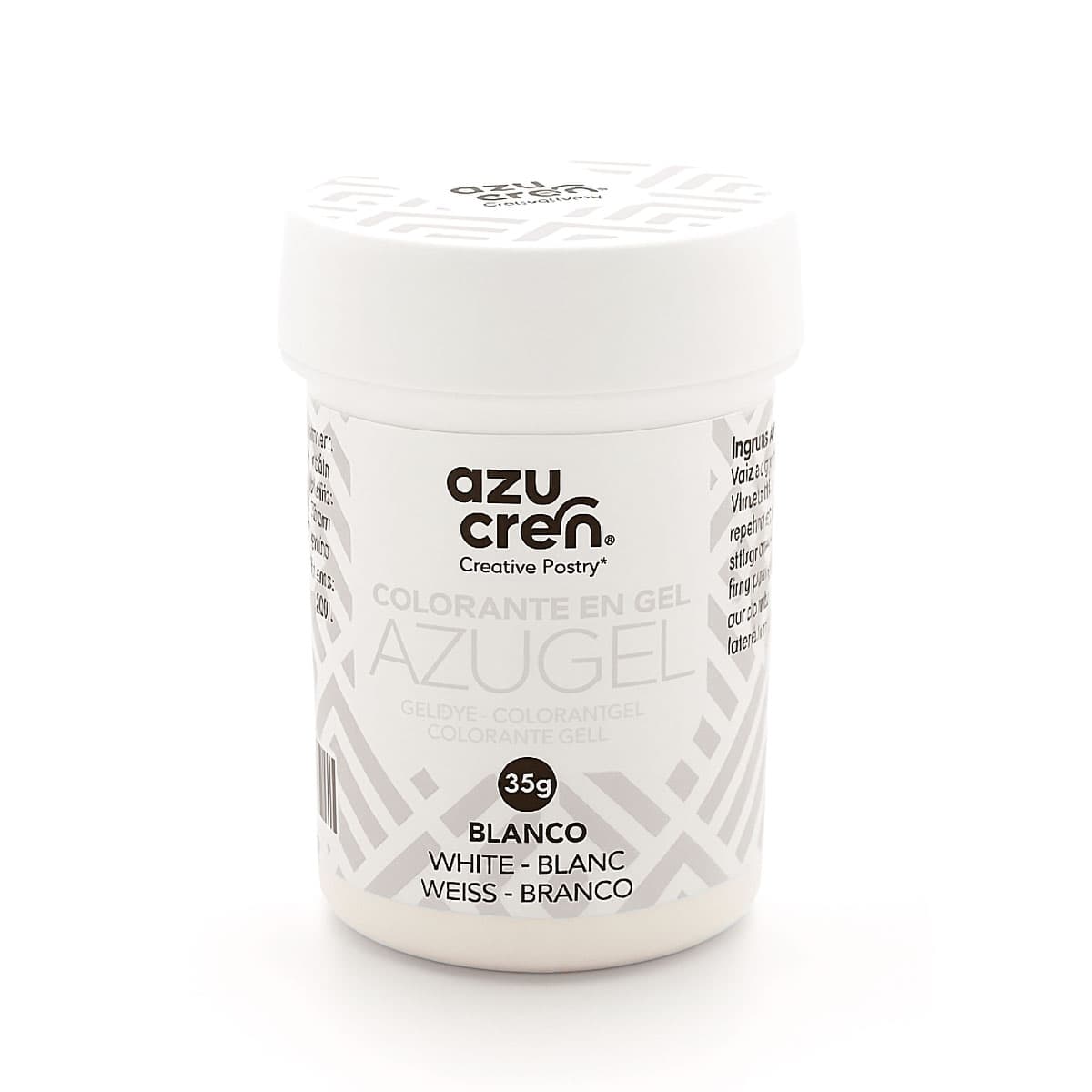 Valkoinen geeliväri Azugel, 35 g