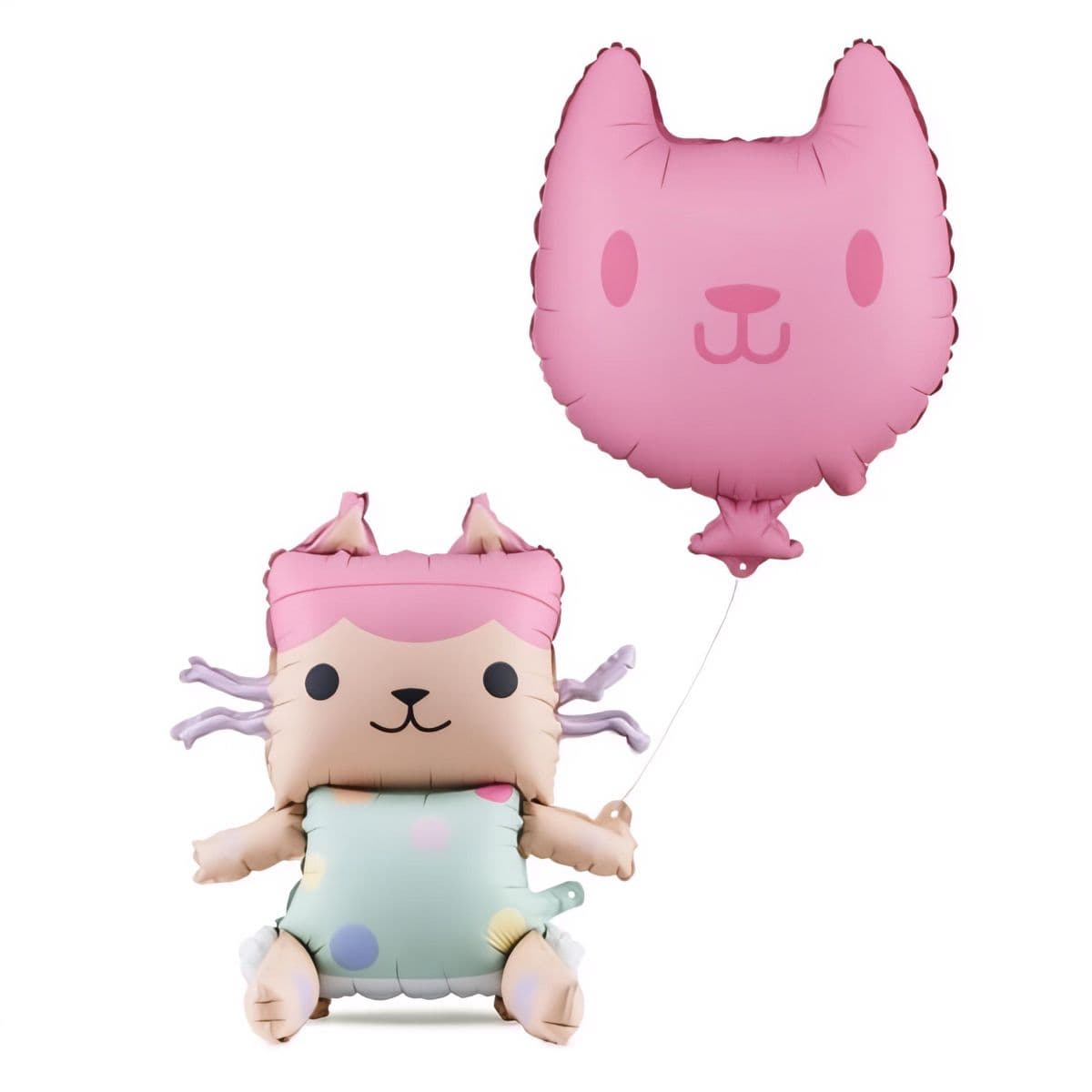 Foliopallot - Baby Box & kissa, 43 x 46 cm ja 35 x 37 cm, 2 kpl