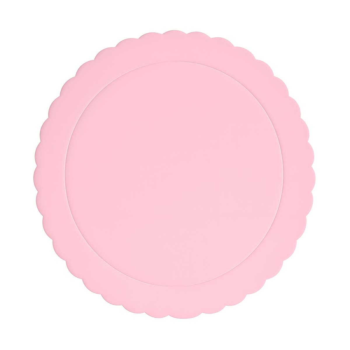 Kakkualusta aaltoreuna - Vaaleanpunainen, 25cm