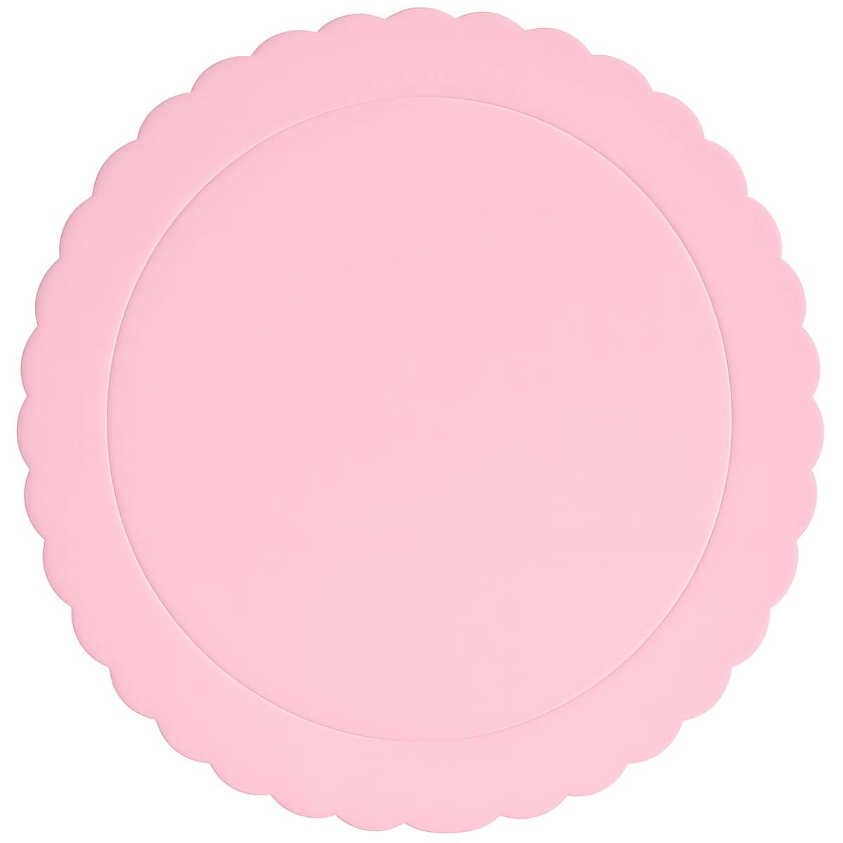 Kakkualusta aaltoreuna - Vaaleanpunainen, 35cm