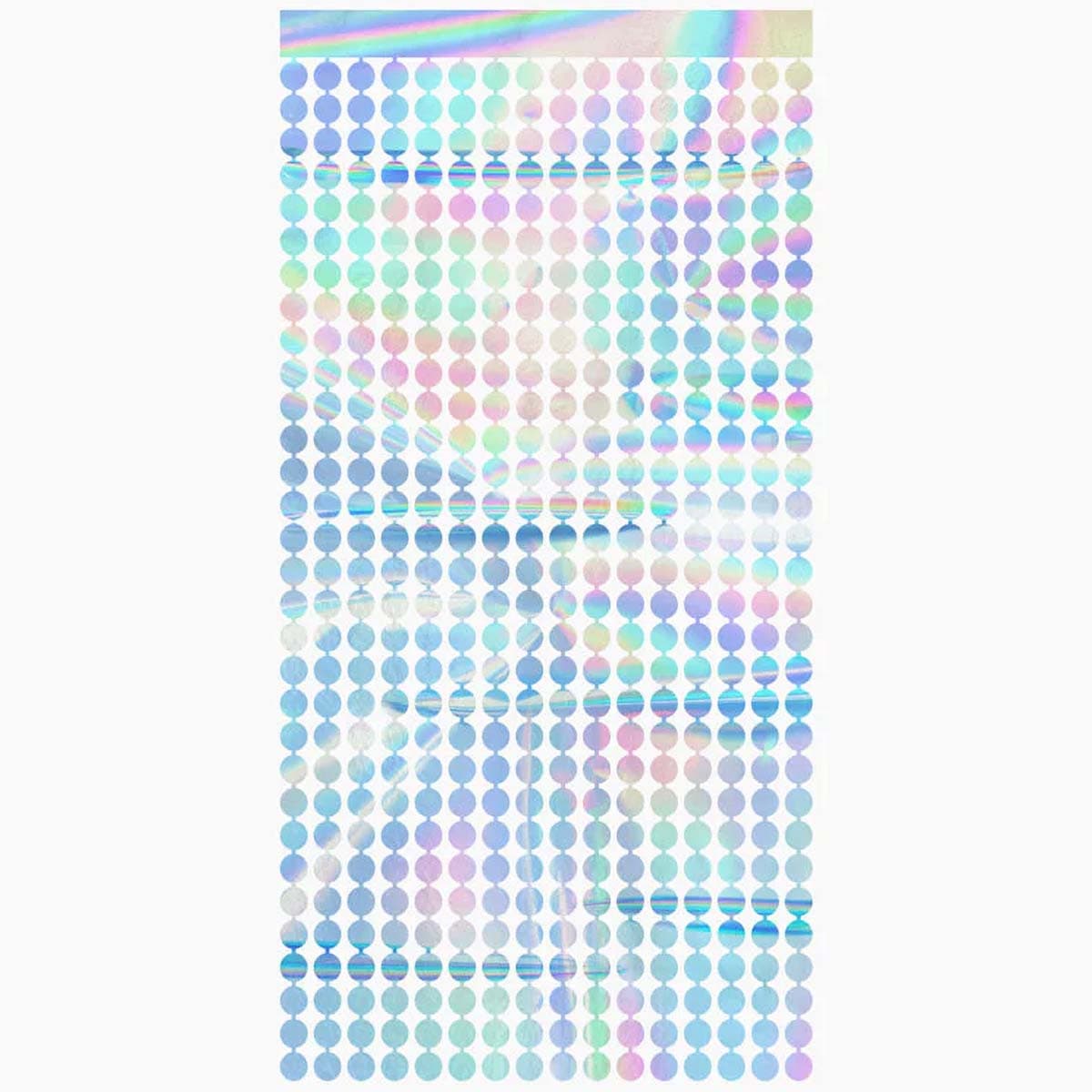 Taustaverho - Holografiset ympyrät, 100 x 200 cm