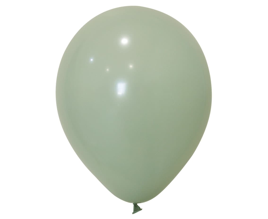 Ilmapallot - Vaalea Eukalyptus, 30cm, 10 kpl