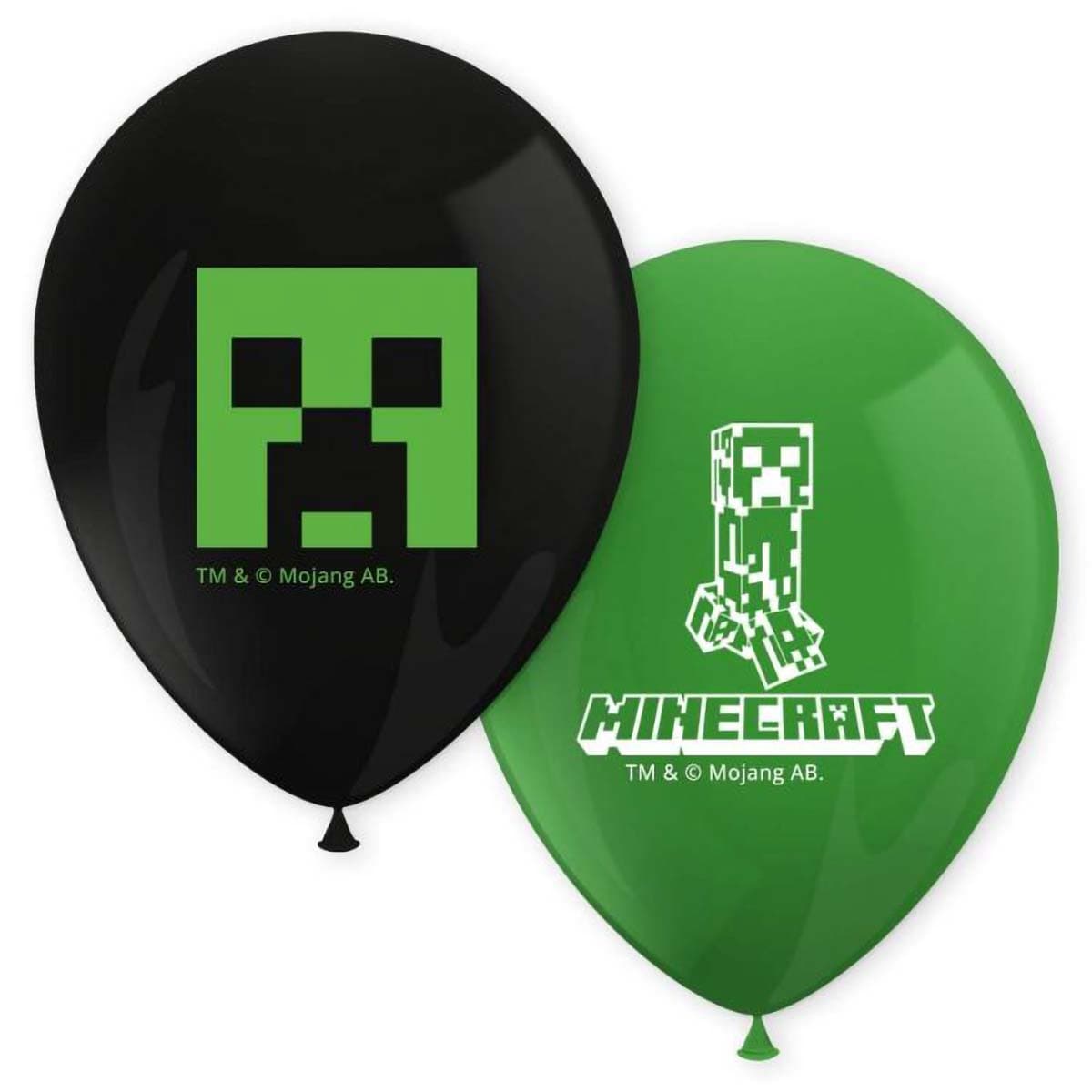 Ilmapallot - Minecraft, 27cm, 8kpl