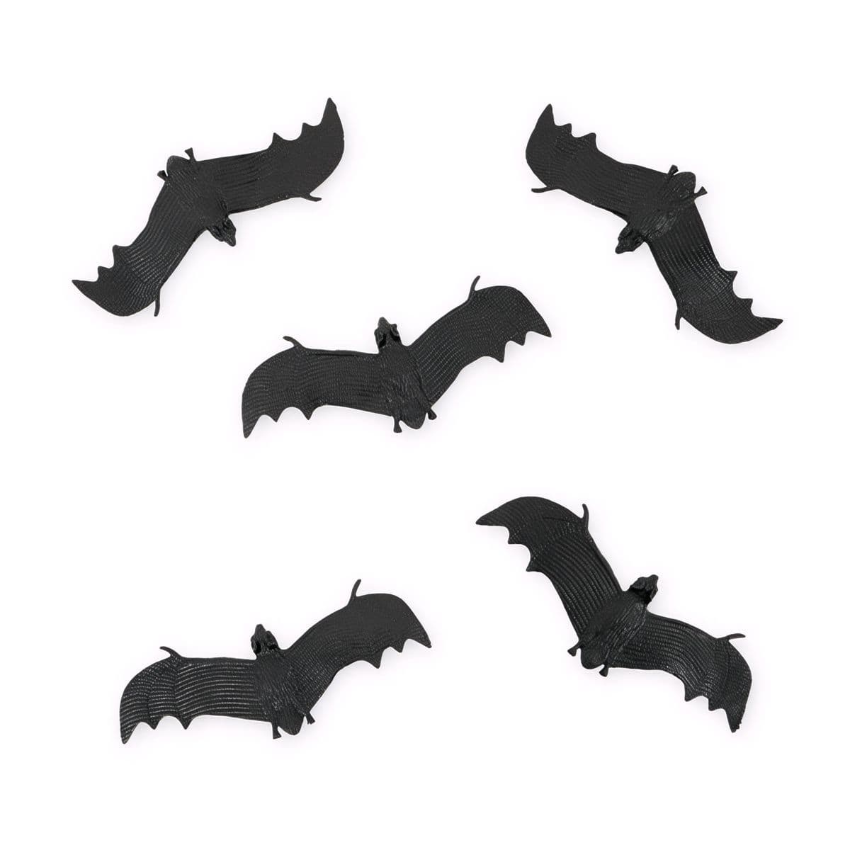 Lepakkokoristeet - mustat, 5 kpl