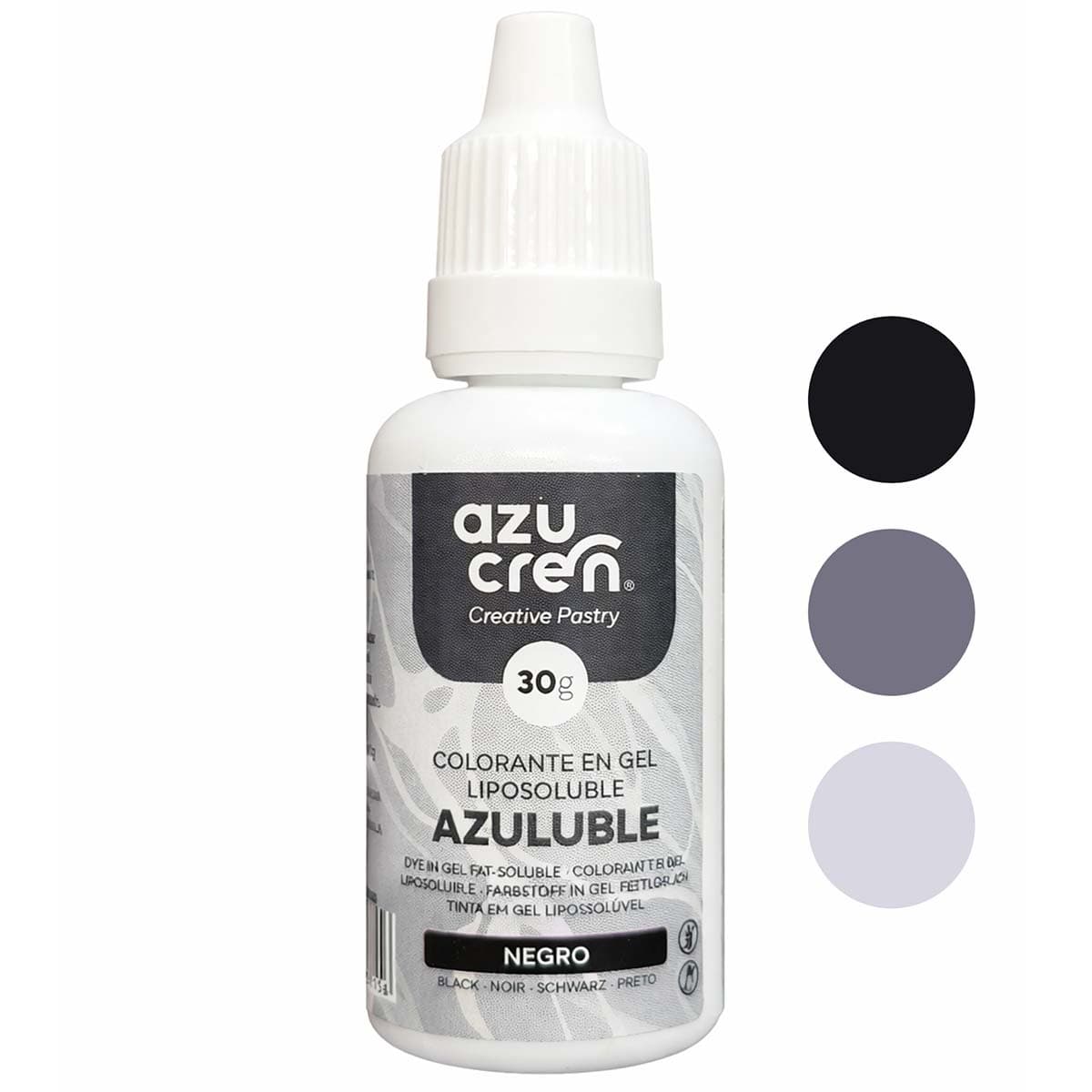 Öljypohjainen Elintarvikeväri - Musta, 30 ml Azucren