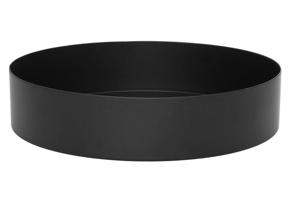 Metallilautanen - Musta, 23cm