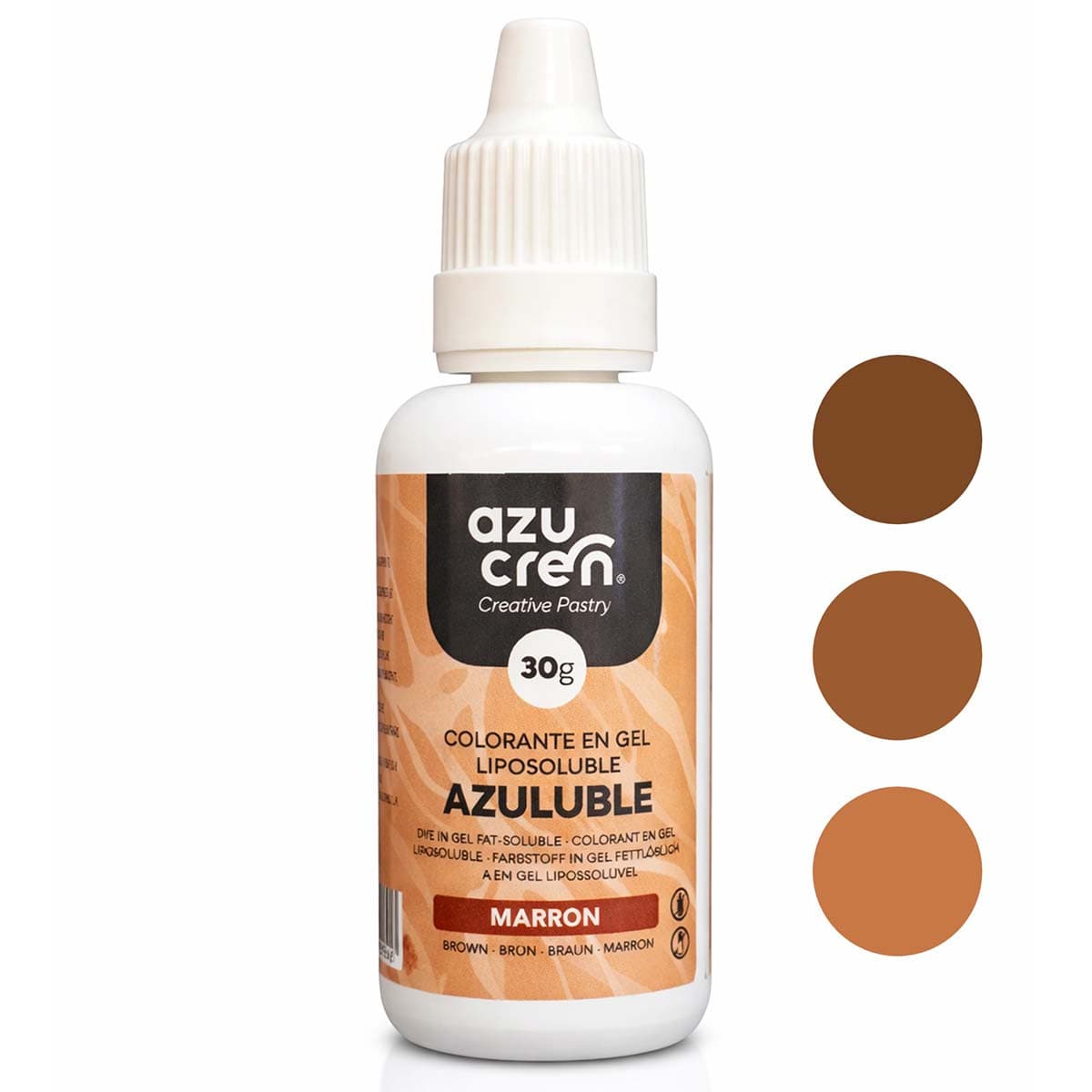 Öljypohjainen Elintarvikeväri - Ruskea, 30 ml Azucren