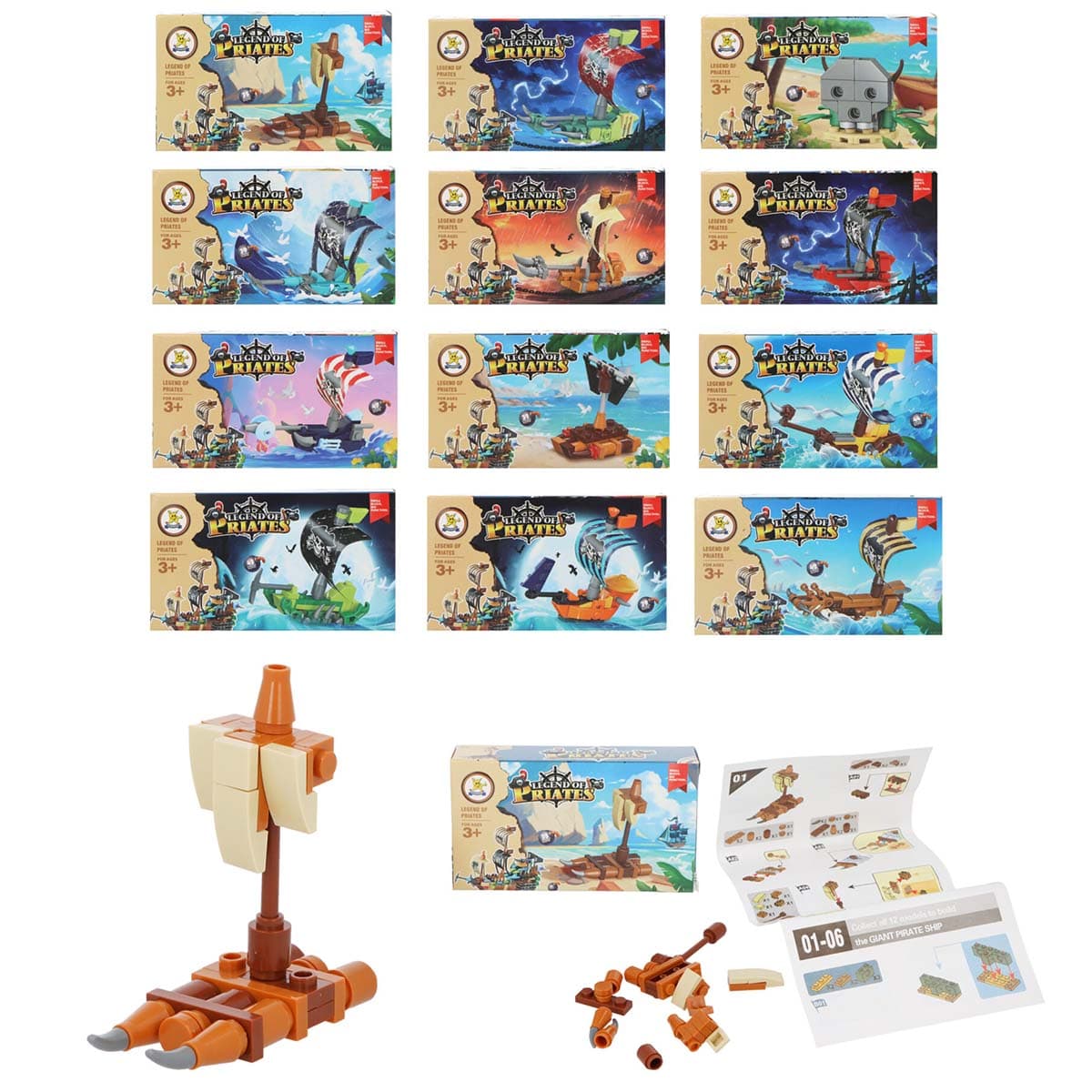 Merirosvo-rakennussarja, 1 kpl