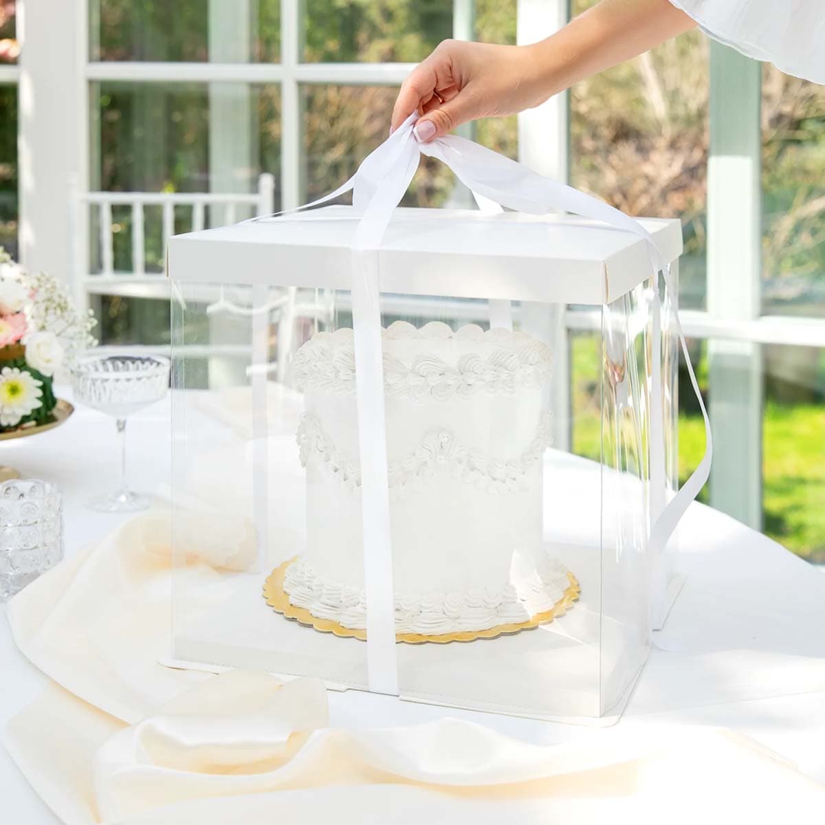 Kakkulaatikko - Läpinäkyvä , 30 x 30 x 30 cm, 1 kpl