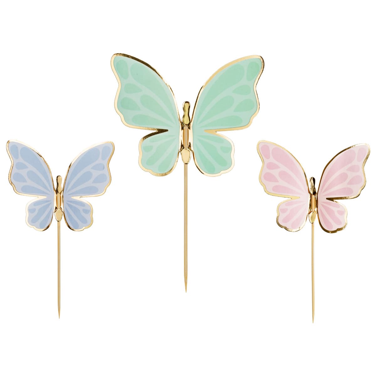 Kakkukoriste – Perhoset, Pastelli, 9kpl