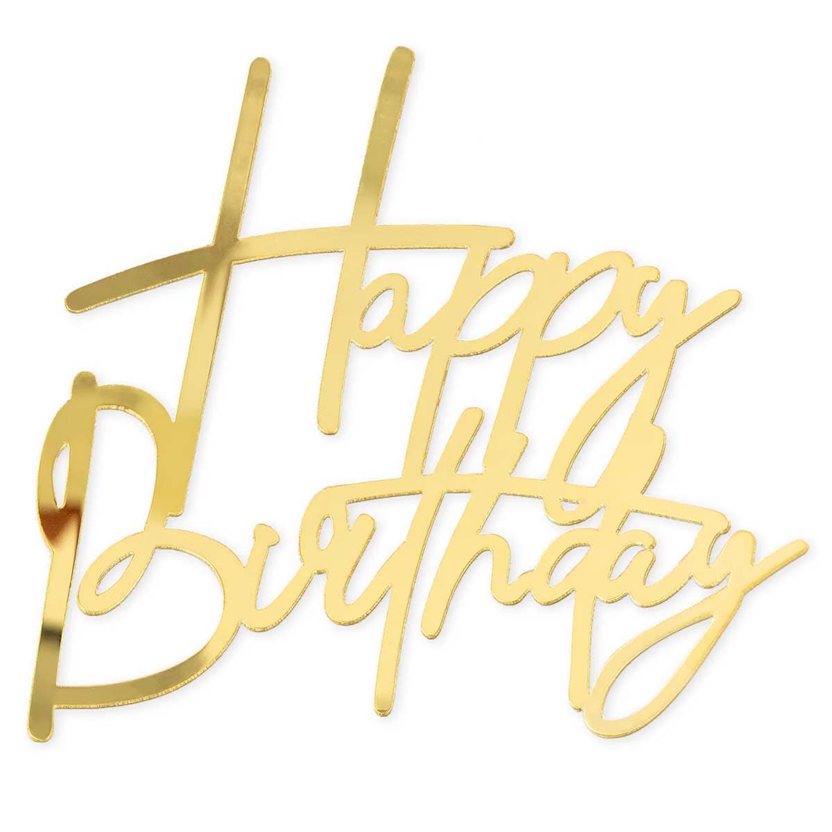 Akryyli kakkukoriste kakun sivulle – Happy Birthday, kulta