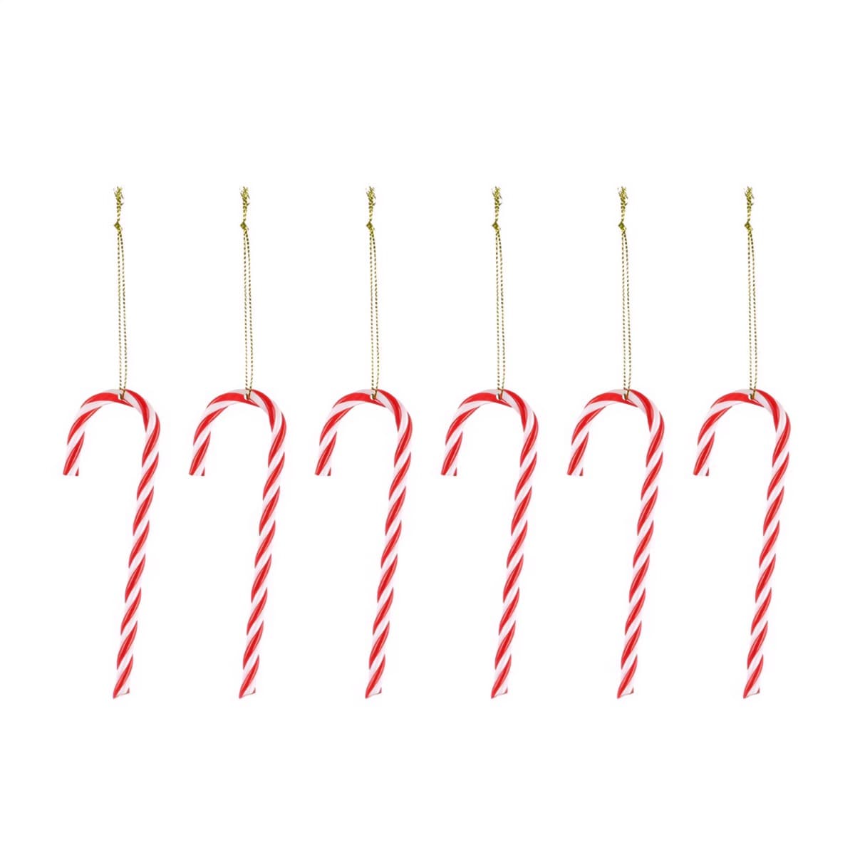 Joulukuusenkoriste - Karkkikeppi, 6kpl