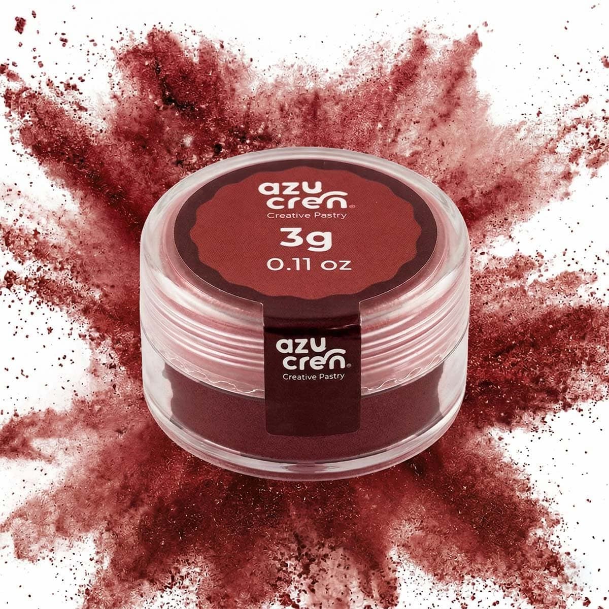 Syötävä tomuväri - oranssi, 3 g, Azupowder