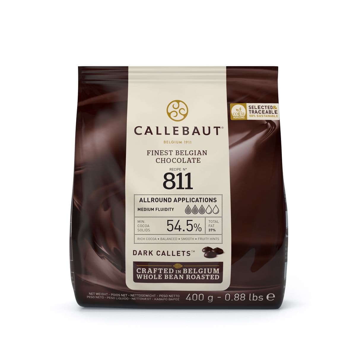 Callebaut 811 Dark Callets - tummasuklaanapit, 400g