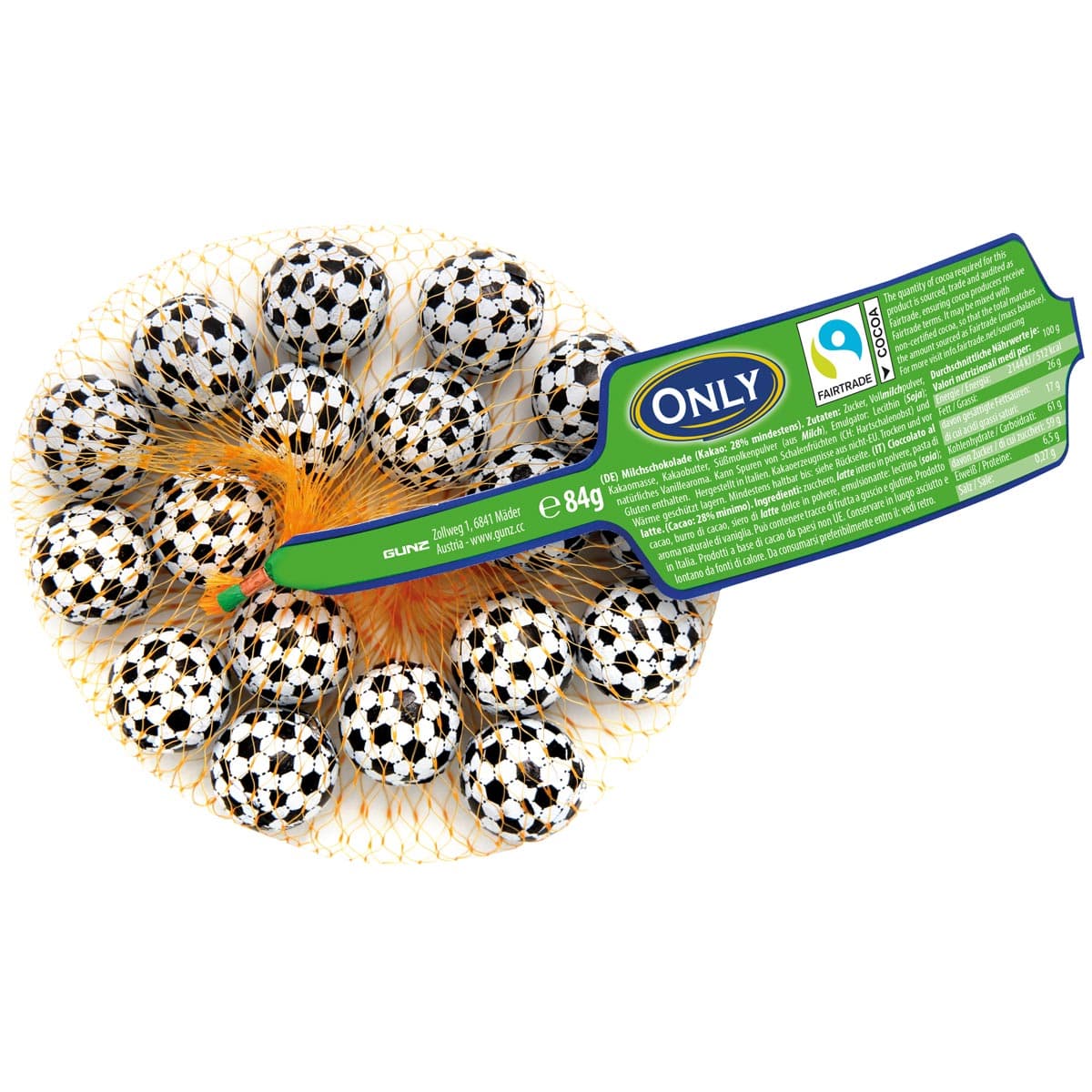 Jalkapallot - Maitosuklaa, 84g