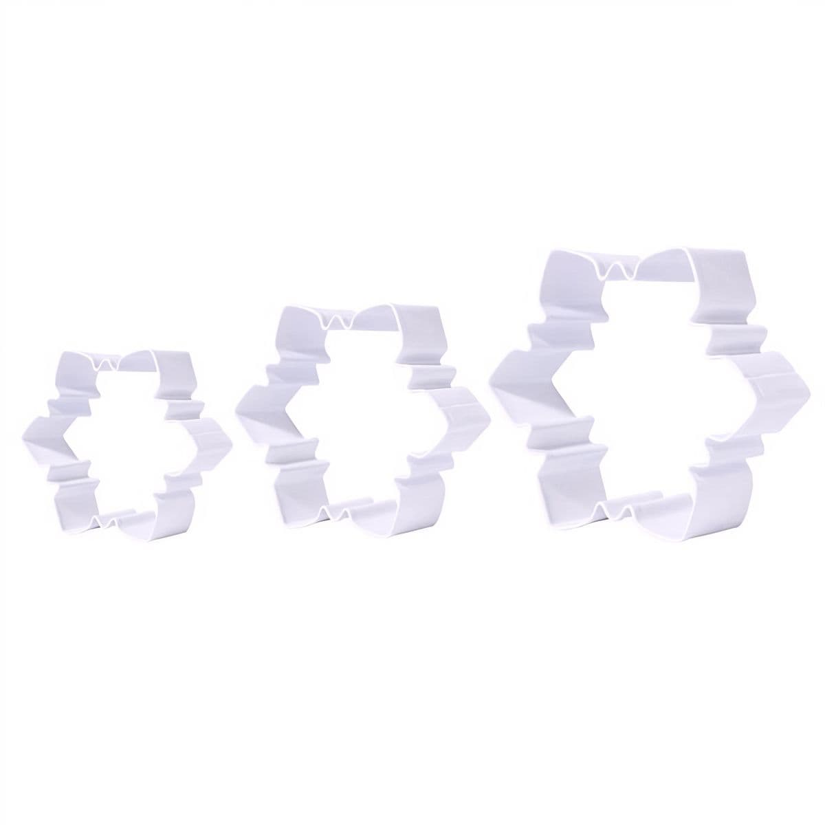 Muotit - lumihiutaleet, 5,5-9 cm, 3 kpl