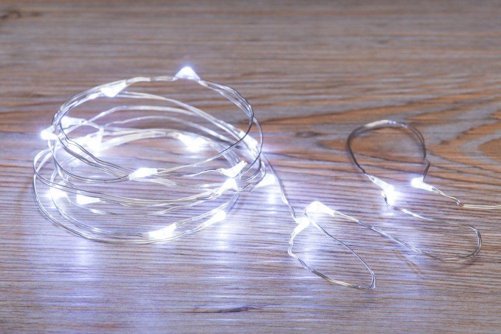 Led valossarja - Hopea, Kylmä valkoinen, 2M