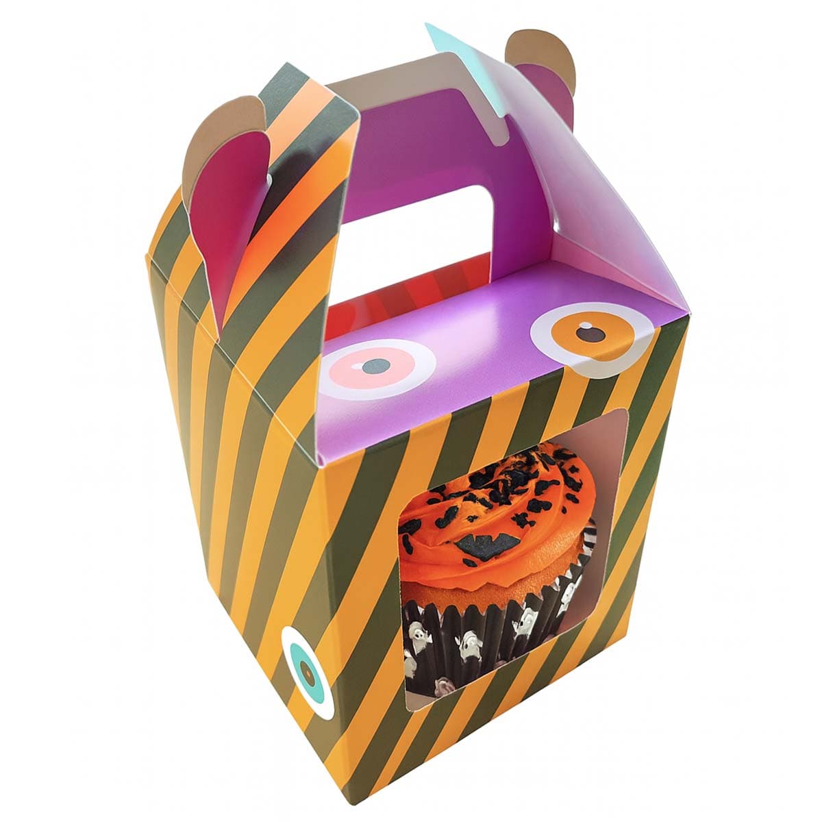 Muffinilaatikko ikkunalla, 1:lle muffinille – Halloween, 1kpl