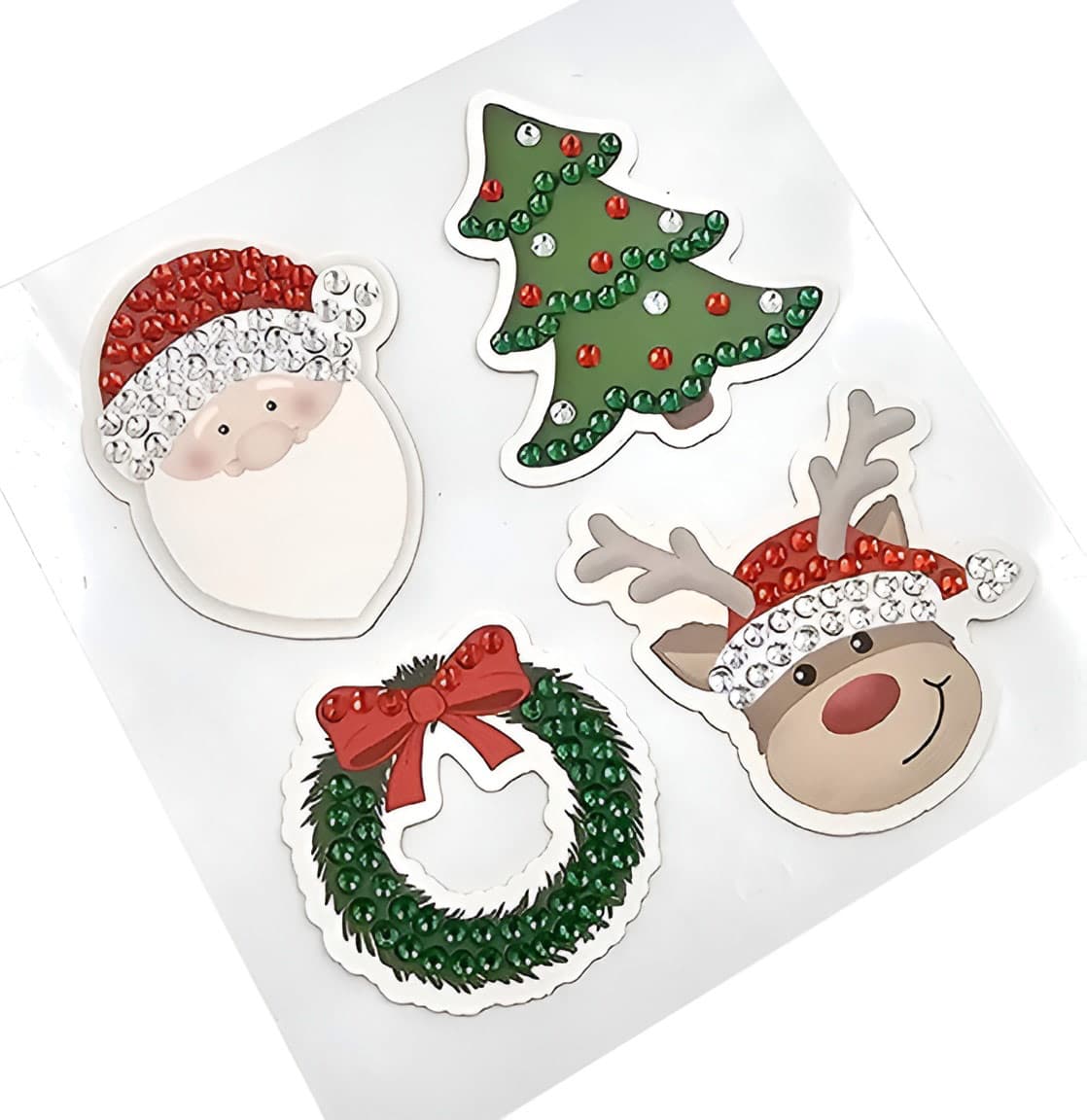 Timanttimaalaus tarralla - Jouluhahmot, 4kpl