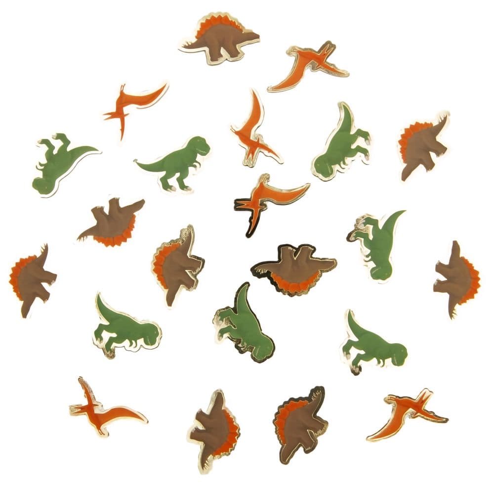 Konfetit - Dinosaurus, Vihreä ja Ruskea, 10g