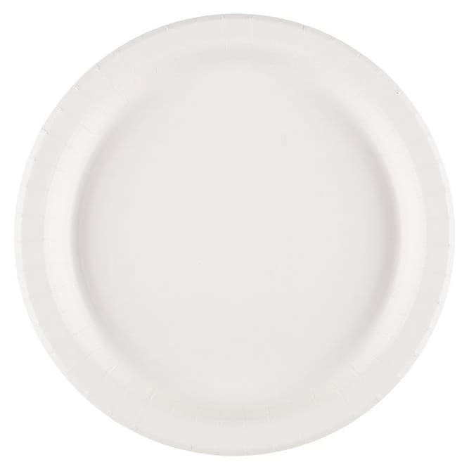 Isot pahvilautaset - Valkoinen BIO, 26cm, 10kpl