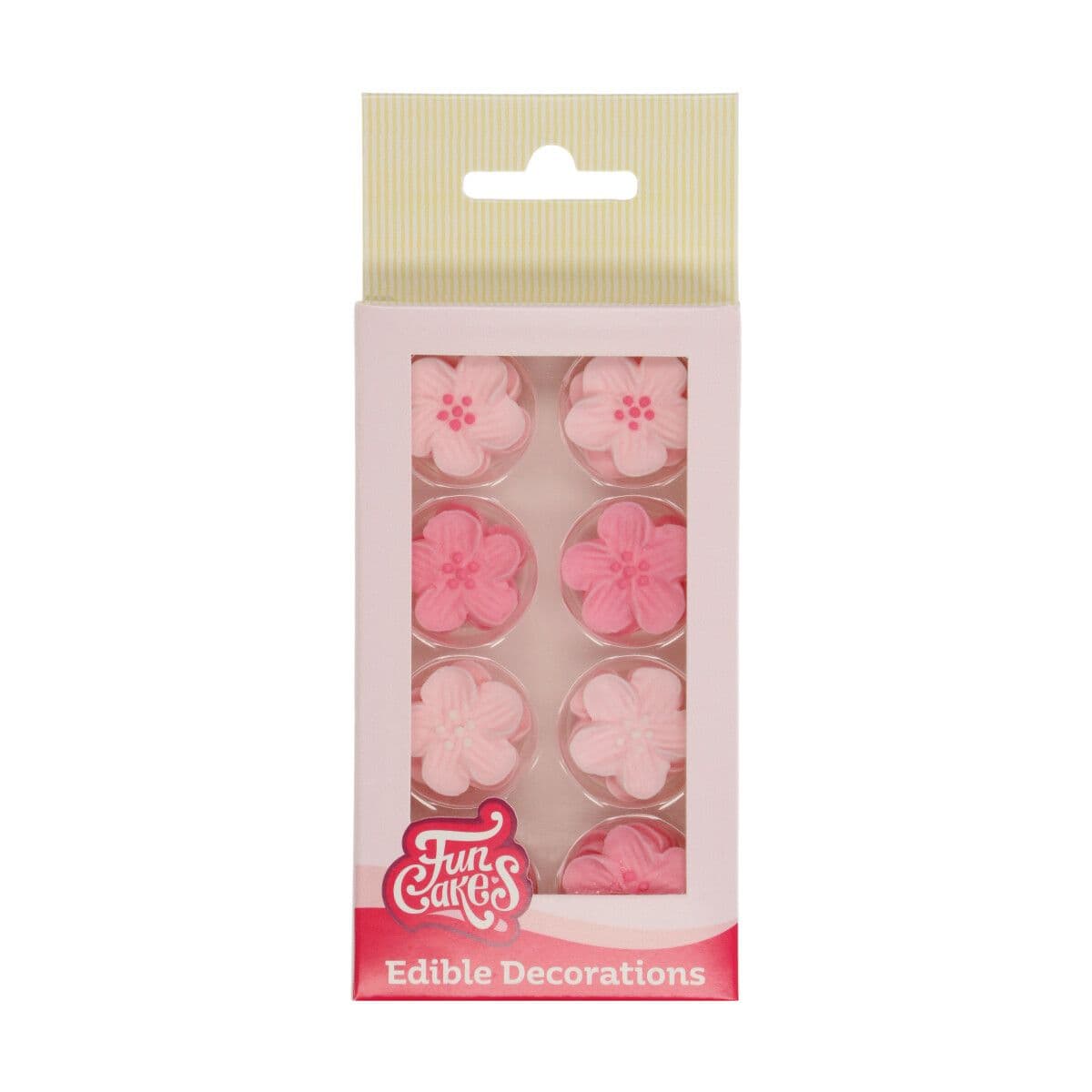 Sokerikoristeet - Flower Mix Pink 24 kpl