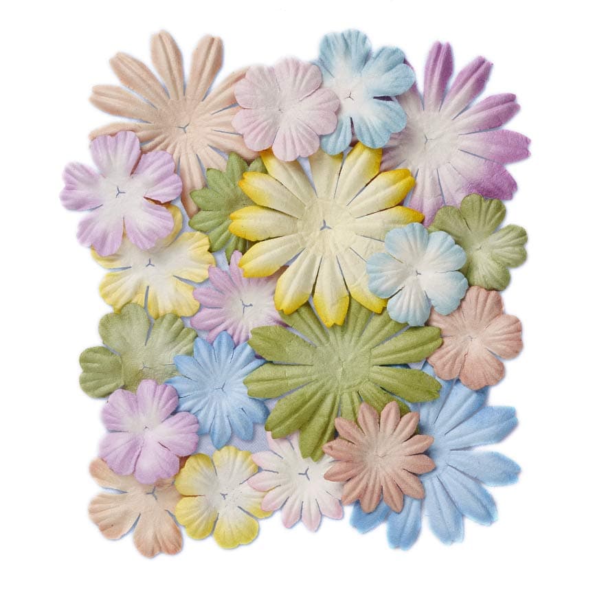 Paperikukat - Pastelli, 2-4cm, 20kpl