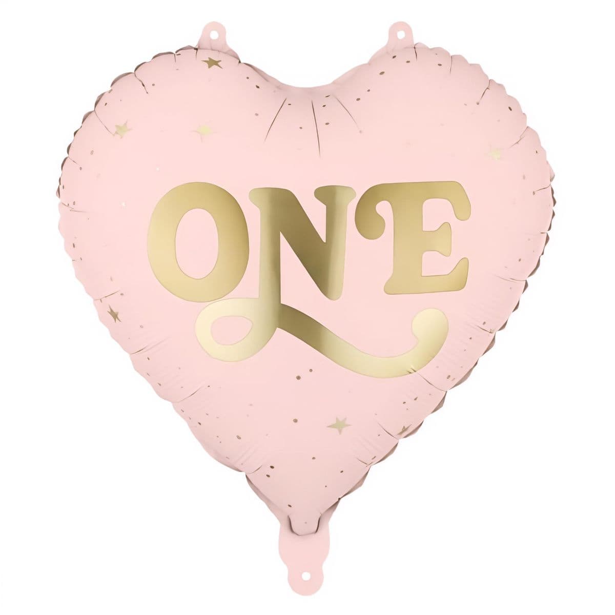 Foliopallo - One, Vaaleanpunainen sydän, 35 cm