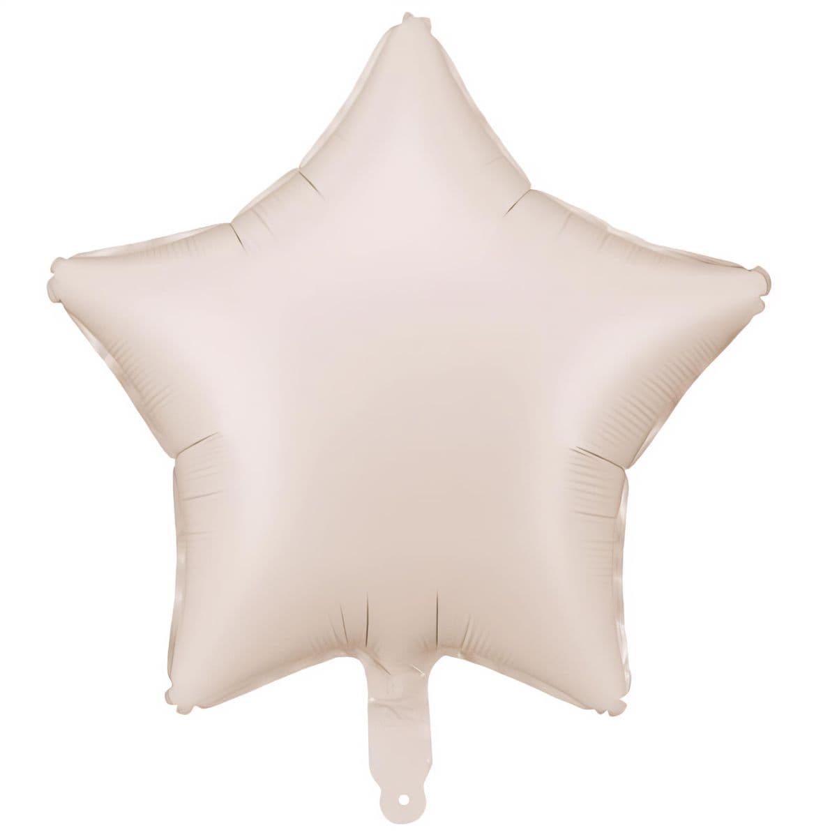 Foliopallo - tähti, matta beige, 48 cm