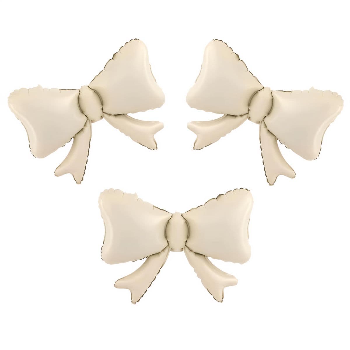 Foliopallot - Rusetit, beige, 3 kpl