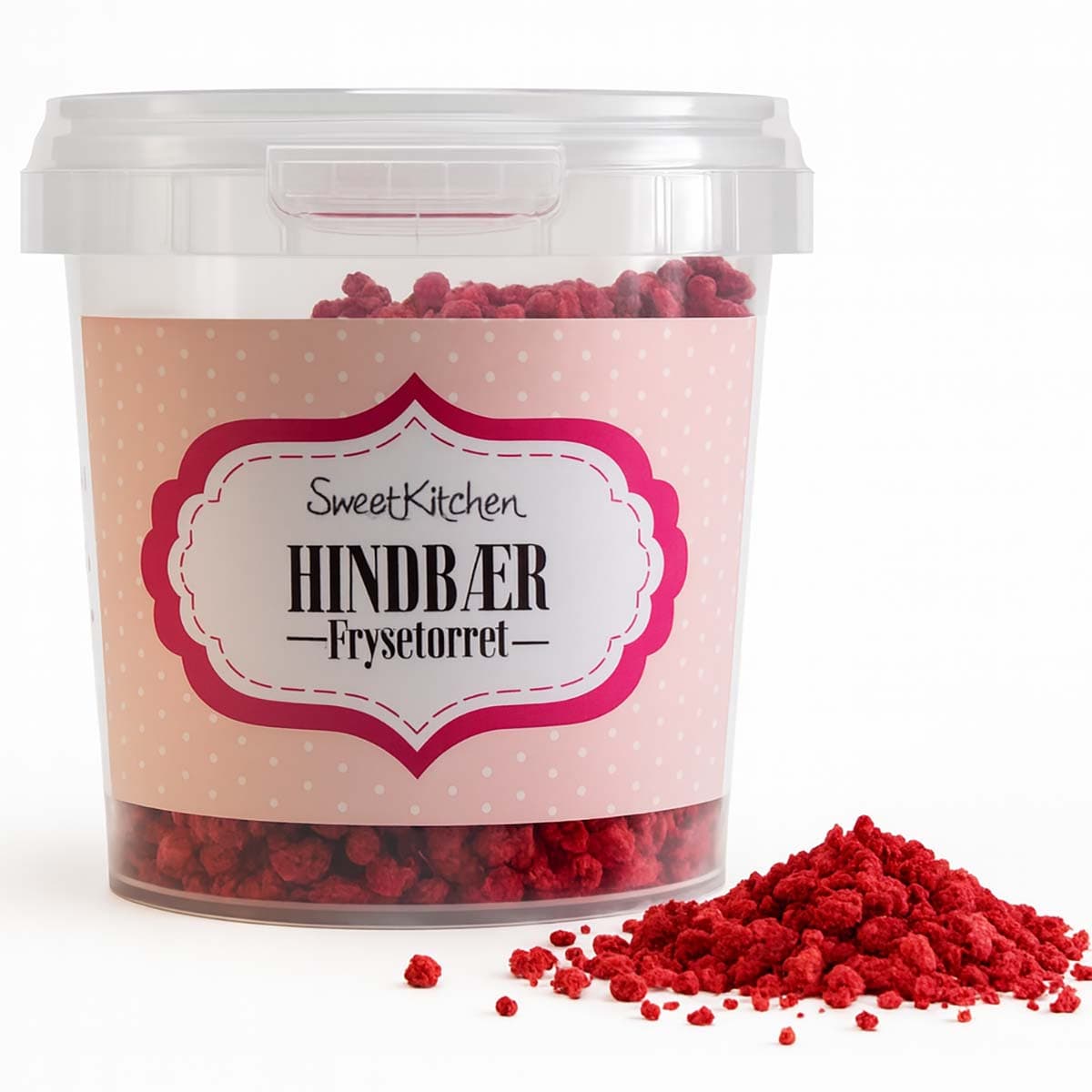 Pakastekuivatut vadelmapalat 10 g