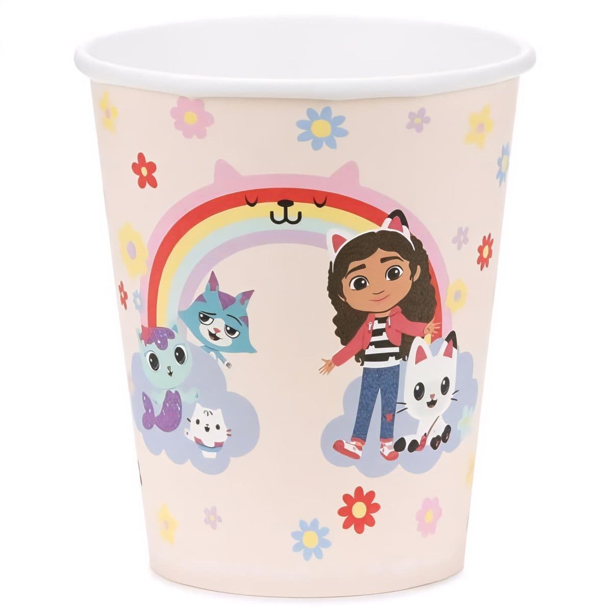 Pahvimukit - Gabby's Dollhouse, pastelli, 250 ml, 6 kpl