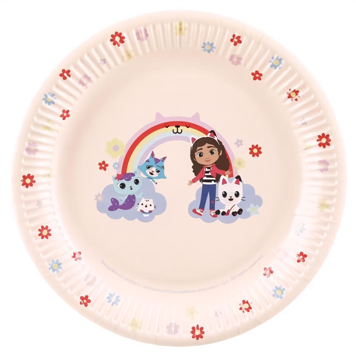 Pahvilautaset - Gabby's Dollhouse, pastelli, 23 cm, 6 kpl