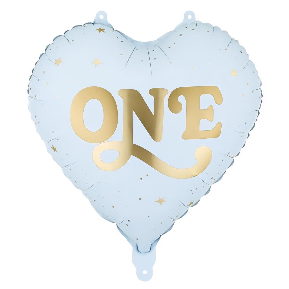 Foliopallo - One, Vaaleansininen sydän, 35 cm