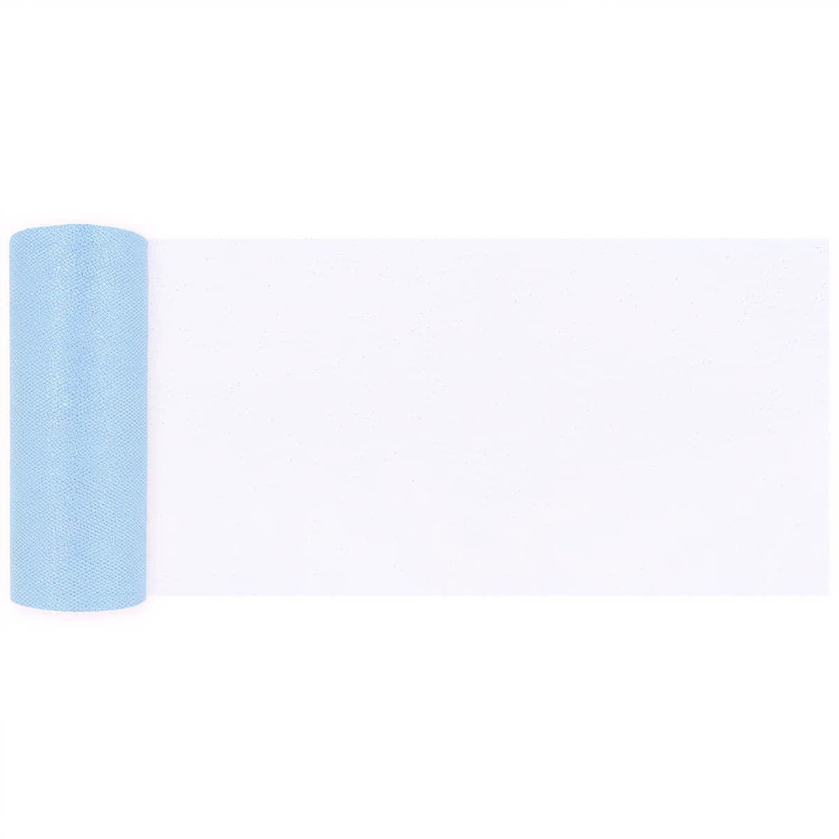 Glittertylli - Vaaleansininen, 0,15 x 9 m