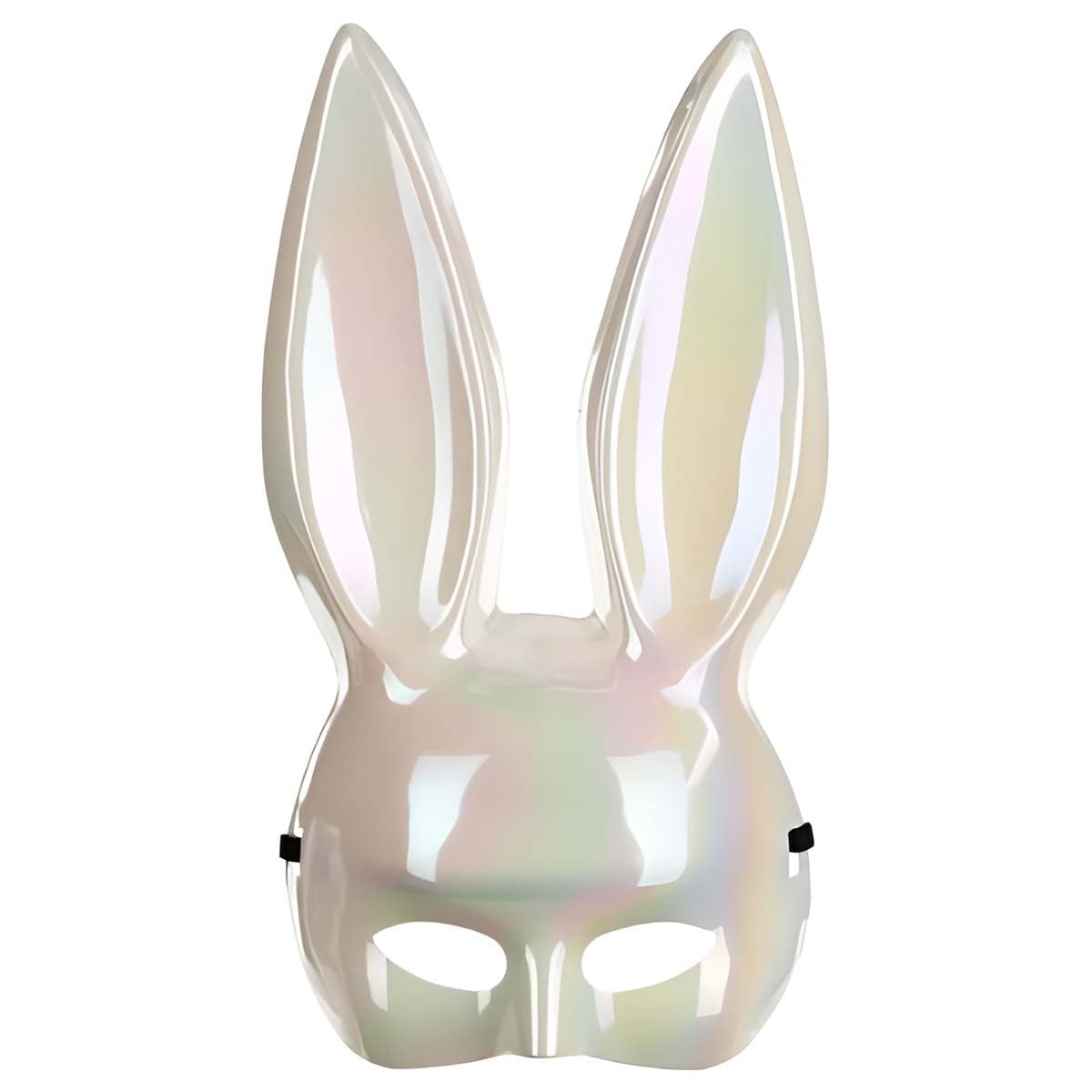 Naamio - Hohtava Valkoinen Kani, 16,5x34 cm