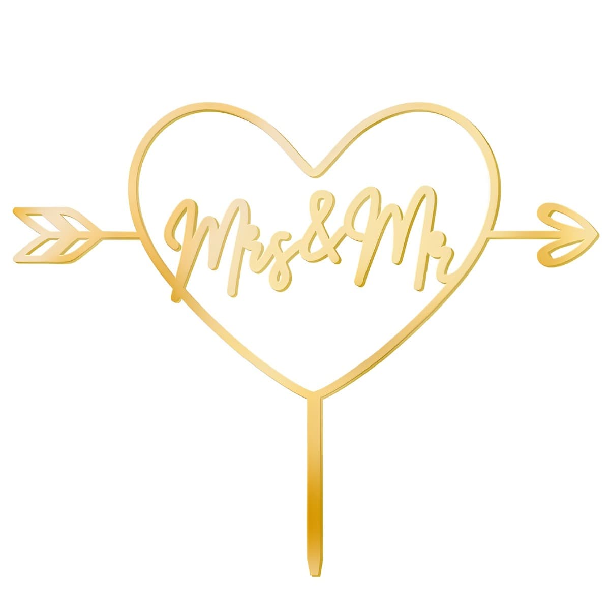 Kakkukoriste - Mrs&Mr, kulta