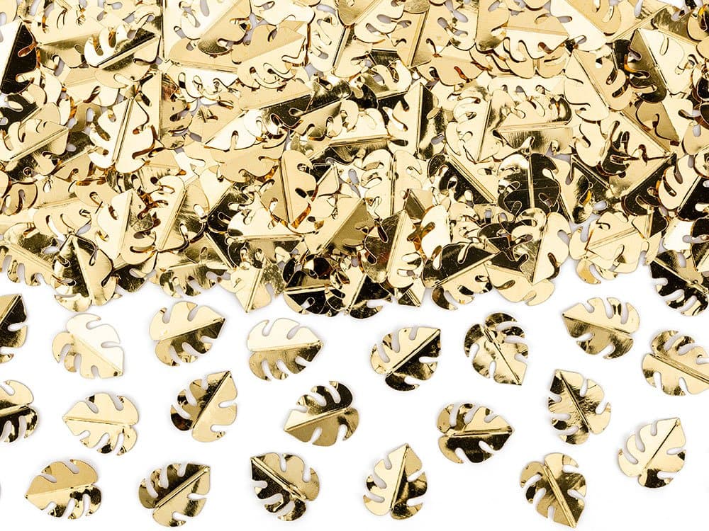 Konfetti Kultaiset lehdet, 15g