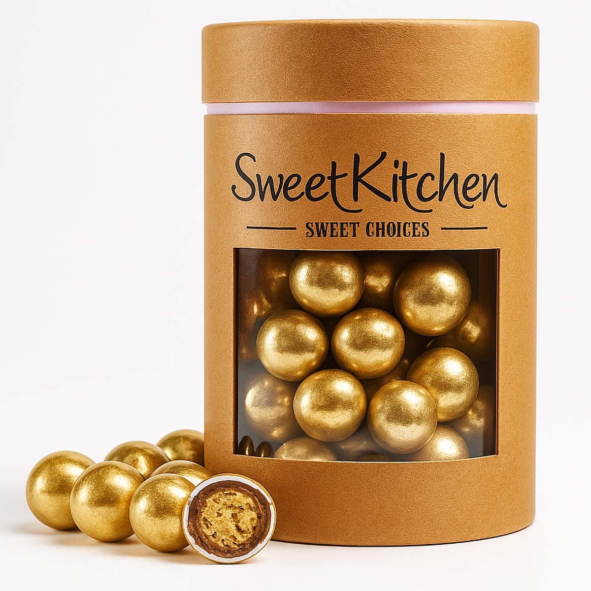 Isot rapeat suklaapallot – Kulta, 70 g