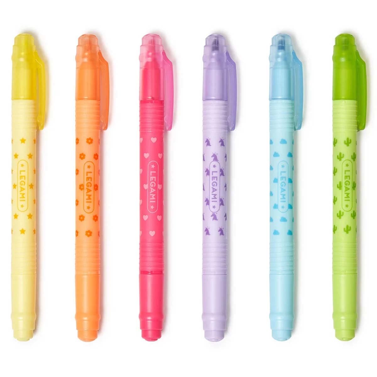 Legami Magic - Kynäsarja, 6 pyyhittävää korostuskynää